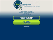 Tablet Screenshot of 24-7locksmiths.net